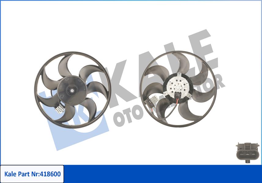 FAN MOTORU PERVANELİ OPEL ASTRA H 04 ZAFIRA 05 250W-390MM
