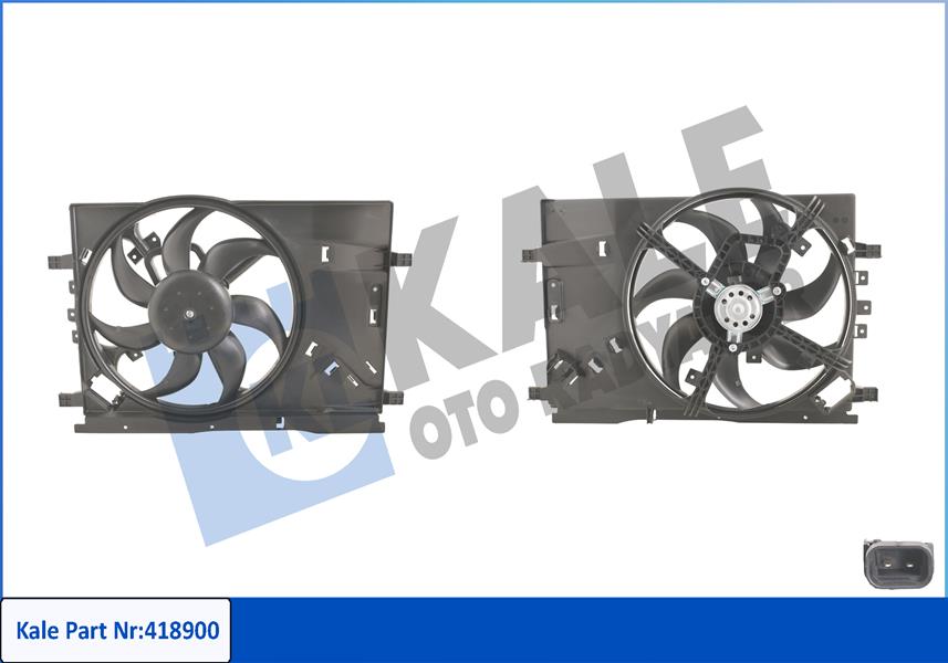 FAN MOTORU DAVLUMBAZLI OPEL CORSA D 130W-390MM