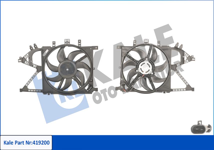 FAN MOTORU DAVLUMBAZLI CORSA C-COMBO 160W-360MM