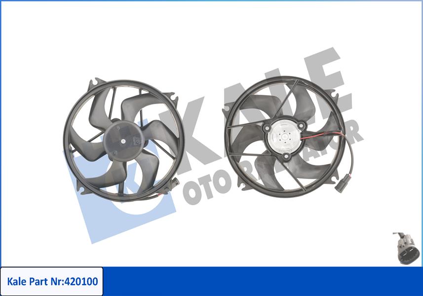 FAN MOTORU PERVANE CITROEN C4 I-II-DS4 PEUGEOT P307-P307 CC-P307 SW 200W-385MM