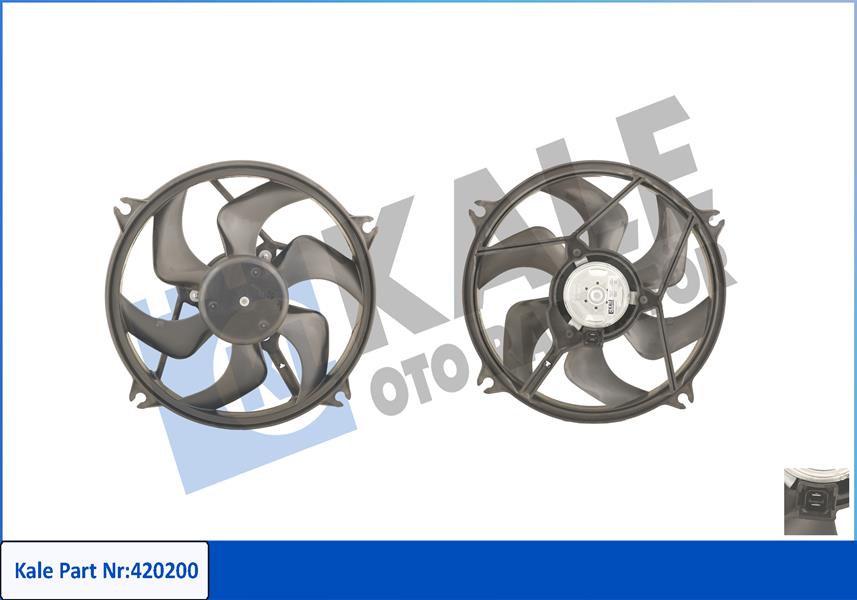 FAN MOTORU DAVLUMBAZLI PEUGEOT 406 280W-385MM