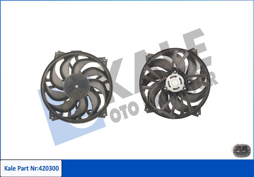 FAN MOTORU DAVLUMBAZLI PARTNER 02 BERLINGO 02 XSARA 00 307 00 350W-385MM
