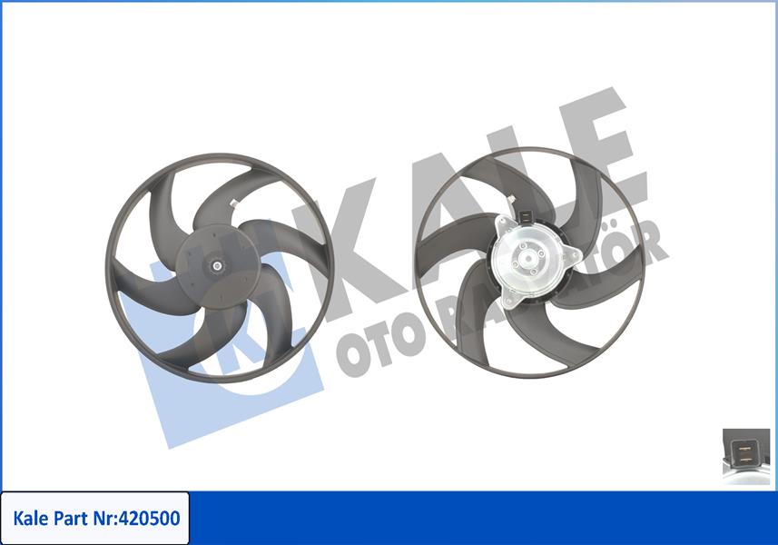 FAN MOTORU CITROEN BERLINGO-XANTIA-ZX-XANTIA-XSARA PEUGEOT P306-P406-PARTNER 250W-335MM