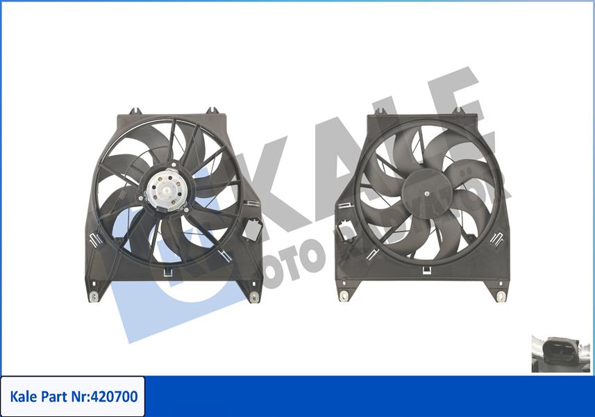 FAN MOTORU DAVLUMBAZLI RENAULT KNG 200W-385MM