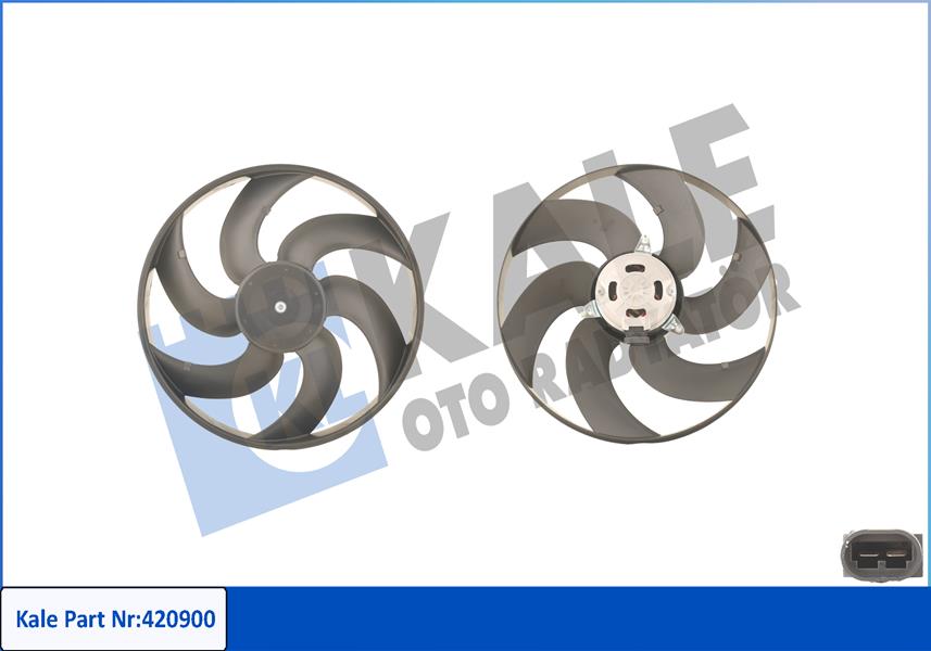 FAN MOTORU PERVANELİ CLIO I 260W-380MM DAVLUMBAZ YOK