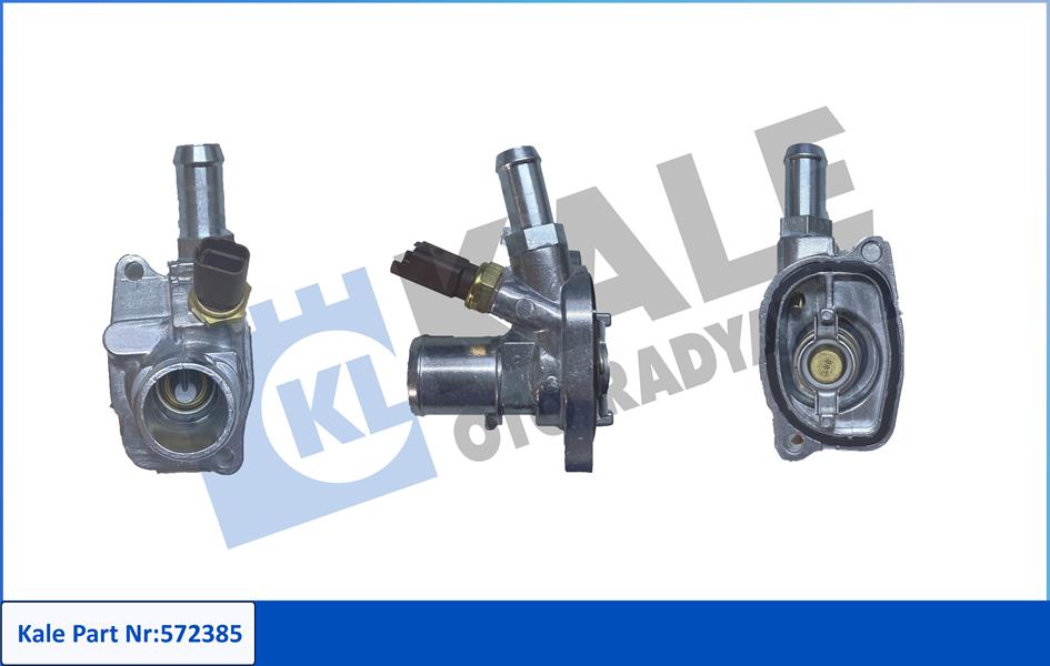 KOMPLE TERMOSTAT-ALUMINIUM GÖVDELİ 88 C FIAT 500-PANDA-FORD KA-KA III-LANCIA YPSILON