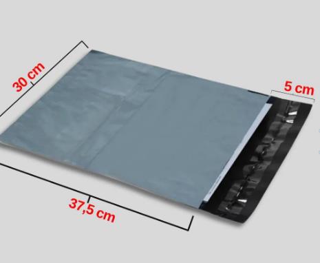 CEPLİ GRİ KARGO POŞETİ 30X37+5 CM - 100 ADET