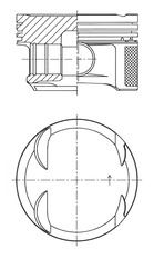 PISTON SEGMAN 0.25 82.25MM MERCEDES M271 KOMPRESSOR W204 S204 CL203