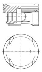 PISTON SEGMAN STD 82.00MM MERCEDES M271 KOMPRESSOR W203 CL203 C209 W211 W204 W212 R171