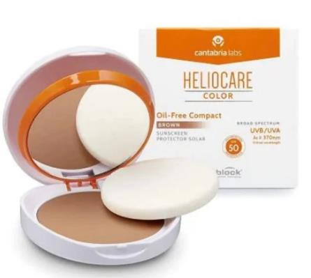 HELIOCARE COLOR SPF 50 OIL FREE COMPACT 10 GR - BROWN