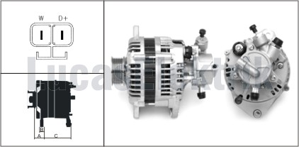 ALTERNATOR 12V 100A V.P. ISUZU COMBO MERIVA CORSA C ASTRA G 1.7CDTI / DTI