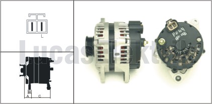 ALTERNATOR 14V / 90A HYUNDAI ACCENT.ELENTRA.GETZ.