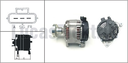 ALTERNATOR 12V 90A FOCUS 1.8TDCI / 1.6 ZETEC E 16V / 2.0 16V FOCUS RS 98 04