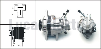 ALTERNATOR 12V 75A V.P L300 2.5D