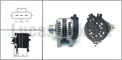 ALTERNATOR 14V 120A FIESTA 1.6TDCI FOCUS C