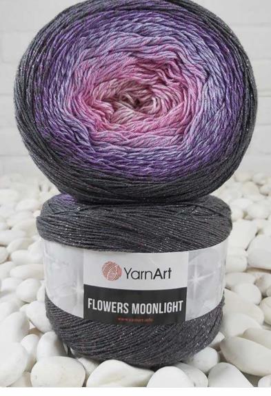 YARN ART  FLOWERS MOONLIGHT